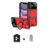MARSİLYAN™- iPhone 11 Kılıf Kıvılcım Modern Serisi - Siyah Joko Magic 5D Cam + PVD Metal Kamera Lens - MI