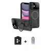 MARSİLYAN™- iPhone 11 Kılıf Kıvılcım Modern Serisi - Siyah Joko Magic 5D Cam + PVD Metal Kamera Lens - SH