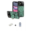 MARSİLYAN™- iPhone 11 Kılıf Kıvılcım Modern Serisi - Siyah Joko Magic 5D Cam + Renkli Kamera Lens Koruma Cam - TU