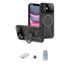 MARSİLYAN™- iPhone 11 Kılıf Kıvılcım Modern Serisi - Siyah Joko Magic 5D Cam + Renkli Kamera Lens Koruma Cam - PE