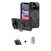 MARSİLYAN™- iPhone 11 Kılıf Kıvılcım Modern Serisi - Siyah Joko Magic 5D Cam + Kamera Lens Koruma Cam - SF