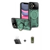 MARSİLYAN™- iPhone 11 Kılıf Kıvılcım Modern Serisi - Siyah Joko Magic 5D Hayalet Cam + Kamera Lens Koruma Cam - SF
