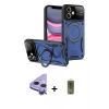 MARSİLYAN™- iPhone 11 Kılıf Kıvılcım Modern Serisi - Siyah Joko Magic 5D Hayalet Cam + Raze Metal Kamera Lens - MR