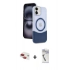 MARSİLYAN™- iPhone 11 Kılıf Kozmos Form Özel Seri - Şeffaf Uv Polymer Nano Ekran Koruyucu + Pers Alüminyum Kamera Lens - KI