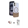 MARSİLYAN™- iPhone 11 Kılıf Kozmos Form Özel Seri - Şeffaf Uv Polymer Nano Ekran Koruyucu + Pers Alüminyum Kamera Lens - KI