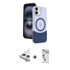 MARSİLYAN™- iPhone 11 Kılıf Kozmos Form Özel Seri - Şeffaf Uv Polymer Nano Ekran Koruyucu + Raze Metal Kamera Lens - GS