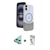 MARSİLYAN™- iPhone 11 Kılıf Kozmos Form Özel Seri - Şeffaf Uv Polymer Nano Ekran Koruyucu + Raze Metal Kamera Lens - MI