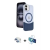 MARSİLYAN™- iPhone 11 Kılıf Kozmos Form Özel Seri - Siyah 3D Antistatik Seramik Nano Ekran Koruyucu + Pers Alüminyum Kamera Lens - GI
