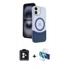 MARSİLYAN™- iPhone 11 Kılıf Kozmos Form Özel Seri - Siyah 3D Antistatik Seramik Nano Ekran Koruyucu + PVD Metal Kamera Lens - MI