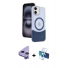 MARSİLYAN™- iPhone 11 Kılıf Kozmos Form Özel Seri - Siyah 3D Antistatik Seramik Nano Ekran Koruyucu + Raze Metal Kamera Lens - MR