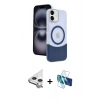 MARSİLYAN™- iPhone 11 Kılıf Kozmos Form Özel Seri - Siyah 3D Antistatik Seramik Nano Ekran Koruyucu + Raze Metal Kamera Lens - GS