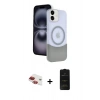 MARSİLYAN™- iPhone 11 Kılıf Kozmos Form Özel Seri - Siyah 6D Antistatik Mat Seramik Hayalet Nano Ekran Koruyucu + Pers Alüminyum Kamera Lens - KI
