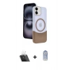 MARSİLYAN™- iPhone 11 Kılıf Kozmos Form Özel Seri - Siyah Joko Magic 5D Cam + Kamera Lens Koruma Cam - SF
