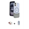 MARSİLYAN™- iPhone 11 Kılıf Kozmos Form Özel Seri - Siyah Joko Magic 5D Cam + Pers Alüminyum Kamera Lens - KI