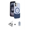 MARSİLYAN™- iPhone 11 Kılıf Kozmos Form Özel Seri - Siyah Joko Magic 5D Cam + Raze Metal Kamera Lens - GS
