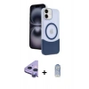 MARSİLYAN™- iPhone 11 Kılıf Kozmos Form Özel Seri - Siyah Joko Magic 5D Cam + Raze Metal Kamera Lens - MR