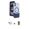 MARSİLYAN™- iPhone 11 Kılıf Kozmos Form Özel Seri - Siyah Joko Magic 5D Hayalet Cam + Pers Alüminyum Kamera Lens - GD