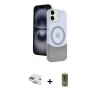 MARSİLYAN™- iPhone 11 Kılıf Kozmos Form Özel Seri - Siyah Joko Magic 5D Hayalet Cam + Pers Alüminyum Kamera Lens - GD