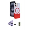 MARSİLYAN™- iPhone 11 Kılıf Kozmos Form Özel Seri - Siyah Joko Magic 5D Hayalet Cam + Raze Metal Kamera Lens - MR