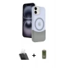 MARSİLYAN™- iPhone 11 Kılıf Kozmos Form Özel Seri - Siyah Joko Magic 5D Hayalet Cam + Kamera Lens Koruma Cam - SF