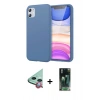 MARSİLYAN™- iPhone 11 Kılıf Kozmos Yansıma Özel Seri - Şeffaf 360 Full Body Arka Koruyucu + Raze Metal Kamera Lens - KI