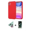 MARSİLYAN™- iPhone 11 Kılıf Kozmos Yansıma Özel Seri - Şeffaf 360 Full Body Arka Koruyucu + Raze Metal Kamera Lens - KI