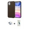 MARSİLYAN™- iPhone 11 Kılıf Kozmos Yansıma Özel Seri - Şeffaf Pasifik Cam Ekran Koruyucu + Pers Alüminyum Kamera Lens - GI