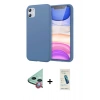 MARSİLYAN™- iPhone 11 Kılıf Kozmos Yansıma Özel Seri - Şeffaf Pasifik Cam Ekran Koruyucu + Raze Metal Kamera Lens - KI