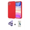 MARSİLYAN™- iPhone 11 Kılıf Kozmos Yansıma Özel Seri - Şeffaf Pasifik Cam Ekran Koruyucu + Raze Metal Kamera Lens - MR