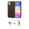 MARSİLYAN™- iPhone 11 Kılıf Kozmos Yansıma Özel Seri - Şeffaf Pasifik Cam Ekran Koruyucu + Pers Alüminyum Kamera Lens - KI