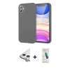 MARSİLYAN™- iPhone 11 Kılıf Kozmos Yansıma Özel Seri - Şeffaf Pasifik Cam Ekran Koruyucu + Raze Metal Kamera Lens - GS