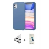 MARSİLYAN™- iPhone 11 Kılıf Kozmos Yansıma Özel Seri - Şeffaf Pasifik Cam Ekran Koruyucu + Raze Metal Kamera Lens - GS