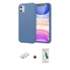 MARSİLYAN™- iPhone 11 Kılıf Kozmos Yansıma Özel Seri - Şeffaf Pasifik Cam Ekran Koruyucu + Renkli Kamera Lens Koruma Cam - SI