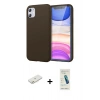 MARSİLYAN™- iPhone 11 Kılıf Kozmos Yansıma Özel Seri - Şeffaf Pasifik Cam Ekran Koruyucu + Renkli Kamera Lens Koruma Cam - TU