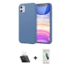 MARSİLYAN™- iPhone 11 Kılıf Kozmos Yansıma Özel Seri - Şeffaf Pasifik Cam Ekran Koruyucu + Kamera Lens Koruma Cam - SF