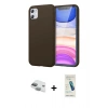 MARSİLYAN™- iPhone 11 Kılıf Kozmos Yansıma Özel Seri - Şeffaf Pasifik Cam Ekran Koruyucu + Pers Alüminyum Kamera Lens - YL