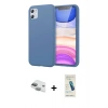 MARSİLYAN™- iPhone 11 Kılıf Kozmos Yansıma Özel Seri - Şeffaf Pasifik Cam Ekran Koruyucu + Pers Alüminyum Kamera Lens - YL