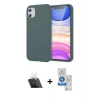 MARSİLYAN™- iPhone 11 Kılıf Kozmos Yansıma Özel Seri - Şeffaf Royal Nano Ekran Koruyucu + Kamera Lens Koruma Cam - SF