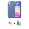 MARSİLYAN™- iPhone 11 Kılıf Kozmos Yansıma Özel Seri - Şeffaf Royal Nano Ekran Koruyucu + Pers Alüminyum Kamera Lens - KI