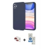 MARSİLYAN™- iPhone 11 Kılıf Kozmos Yansıma Özel Seri - Şeffaf Royal Nano Ekran Koruyucu + Pers Alüminyum Kamera Lens - KI