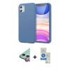 MARSİLYAN™- iPhone 11 Kılıf Kozmos Yansıma Özel Seri - Şeffaf Royal Nano Ekran Koruyucu + Raze Metal Kamera Lens - KI