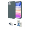 MARSİLYAN™- iPhone 11 Kılıf Kozmos Yansıma Özel Seri - Şeffaf Royal Nano Ekran Koruyucu + Pers Alüminyum Kamera Lens - LT