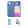 MARSİLYAN™- iPhone 11 Kılıf Kozmos Yansıma Özel Seri - Şeffaf Royal Nano Ekran Koruyucu + Neon Fosforlu Kamera Lens - MI