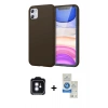 MARSİLYAN™- iPhone 11 Kılıf Kozmos Yansıma Özel Seri - Şeffaf Royal Nano Ekran Koruyucu + PVD Metal Kamera Lens - MI