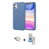 MARSİLYAN™- iPhone 11 Kılıf Kozmos Yansıma Özel Seri - Şeffaf Royal Nano Ekran Koruyucu + Pers Alüminyum Kamera Lens - GD