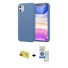 MARSİLYAN™- iPhone 11 Kılıf Kozmos Yansıma Özel Seri - Şeffaf Royal Nano Ekran Koruyucu + Rainbow Kamera Lens Koruma Cam - KI