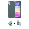 MARSİLYAN™- iPhone 11 Kılıf Kozmos Yansıma Özel Seri - Şeffaf Royal Nano Ekran Koruyucu + Raze Metal Kamera Lens - MI