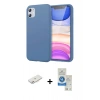 MARSİLYAN™- iPhone 11 Kılıf Kozmos Yansıma Özel Seri - Şeffaf Royal Nano Ekran Koruyucu + Renkli Kamera Lens Koruma Cam - PE