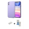 MARSİLYAN™- iPhone 11 Kılıf Kozmos Yansıma Özel Seri - Şeffaf Royal Nano Ekran Koruyucu + Renkli Kamera Lens Koruma Cam - PE