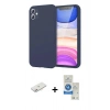 MARSİLYAN™- iPhone 11 Kılıf Kozmos Yansıma Özel Seri - Şeffaf Royal Nano Ekran Koruyucu + Renkli Kamera Lens Koruma Cam - PE